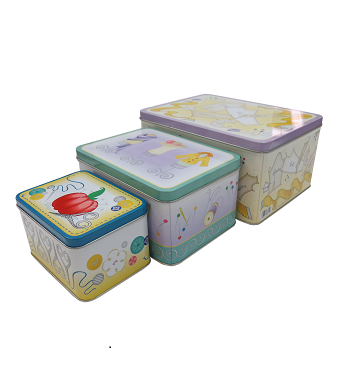 Rectangular - 344EN - Set of rectangular tin